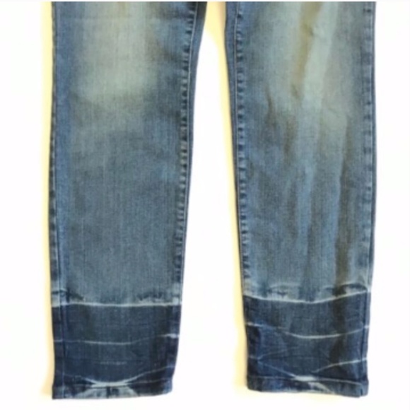 NWT NYDJ Clarissa Ankle Jeans Womens 0 Blue Raw Hem Not Your Daughters Skinny - Picture 7 of 10